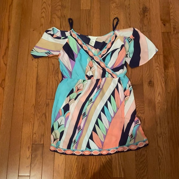 Trina Turk multi colored romper - Picture 5 of 6